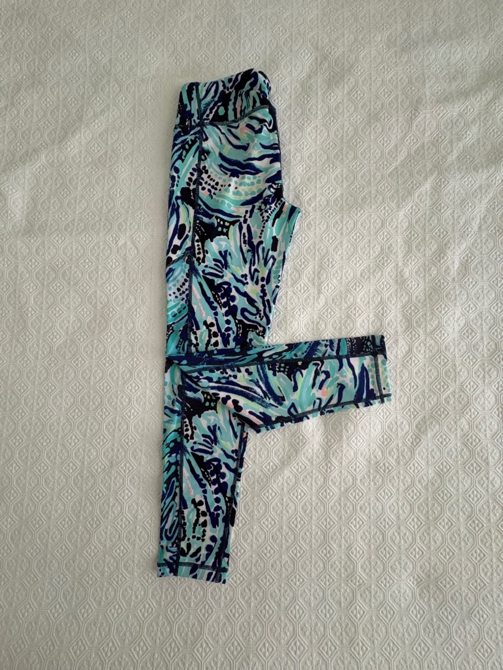 Lilly Pulitzer Luxletic Printed Leggings Size M Performance Activewear
